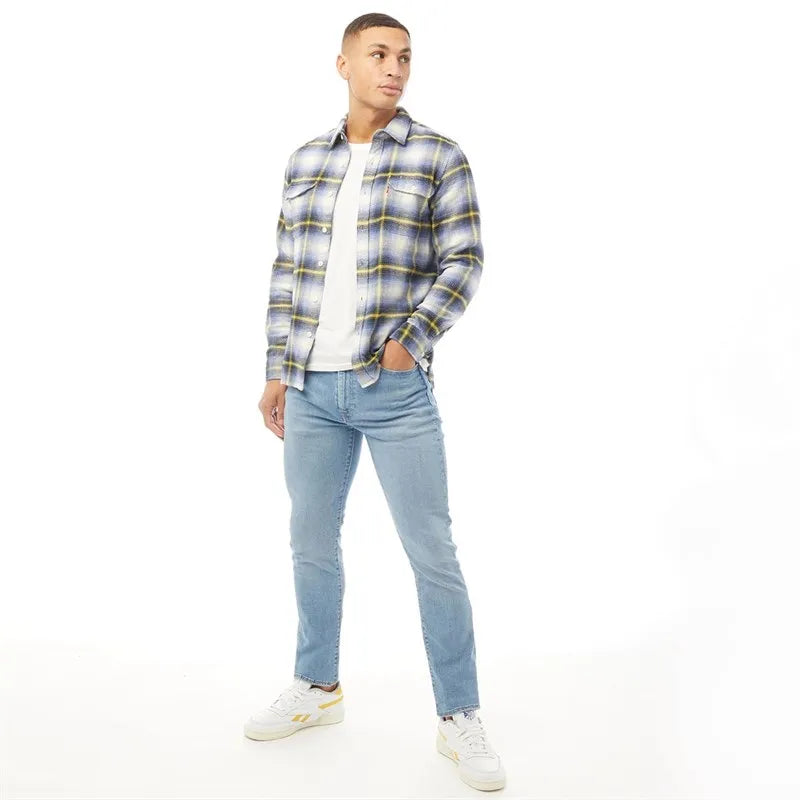 Men's light blue skinny fit jeans