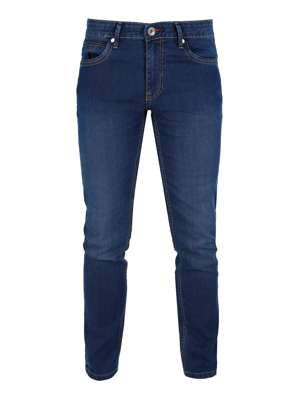 Men's dark blue slim fit jeans
