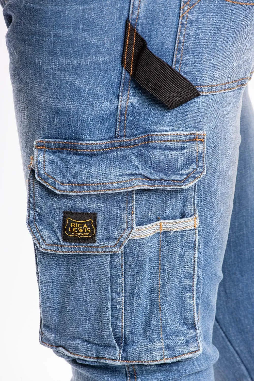 Men's Blue Cargo jeans