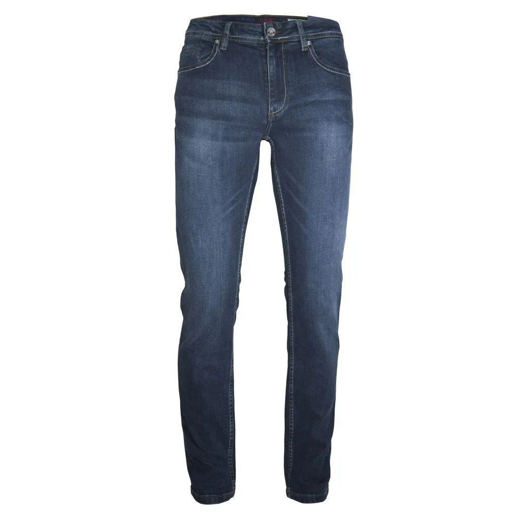 Men's dark blue slim fit jeans