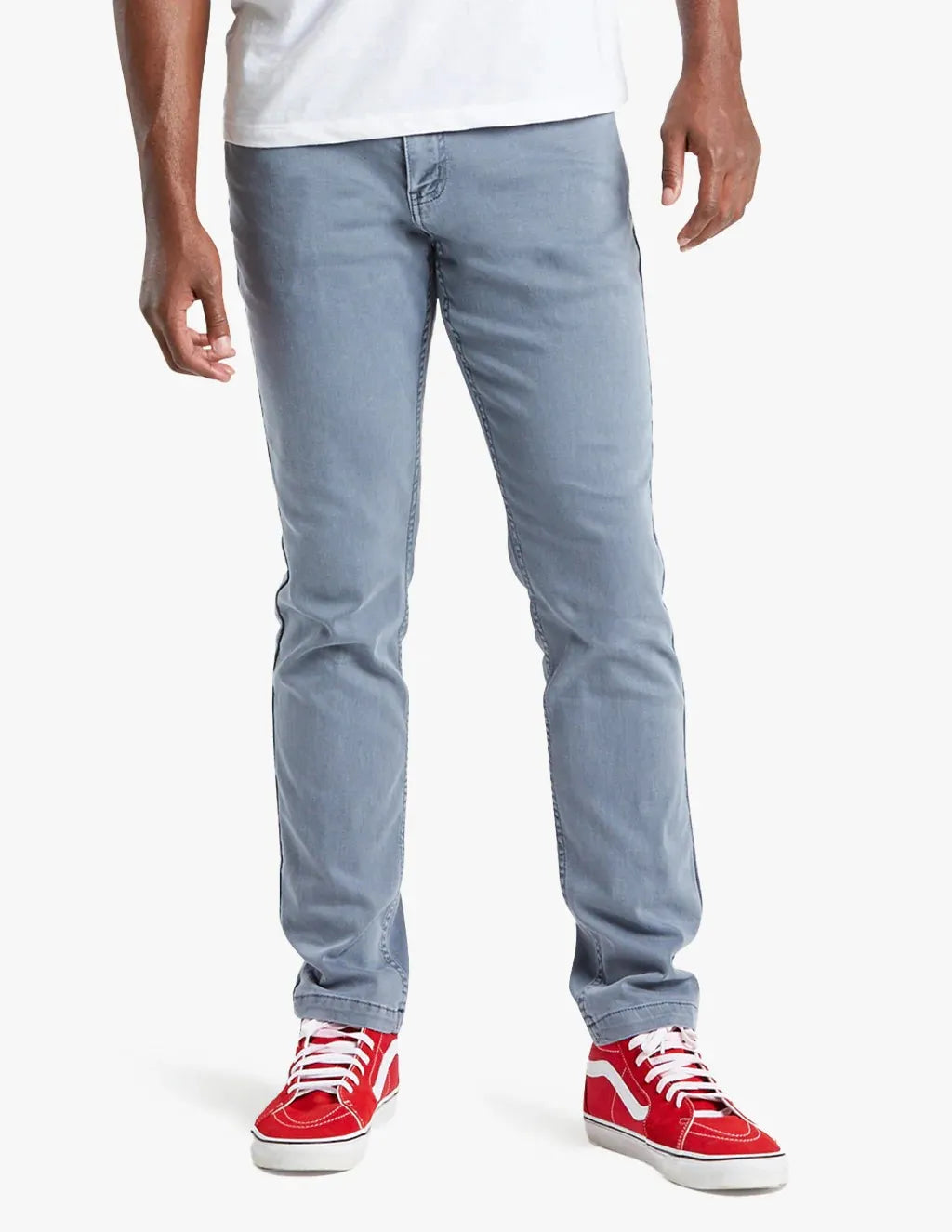 Men's light bluish grey slim fit jeans