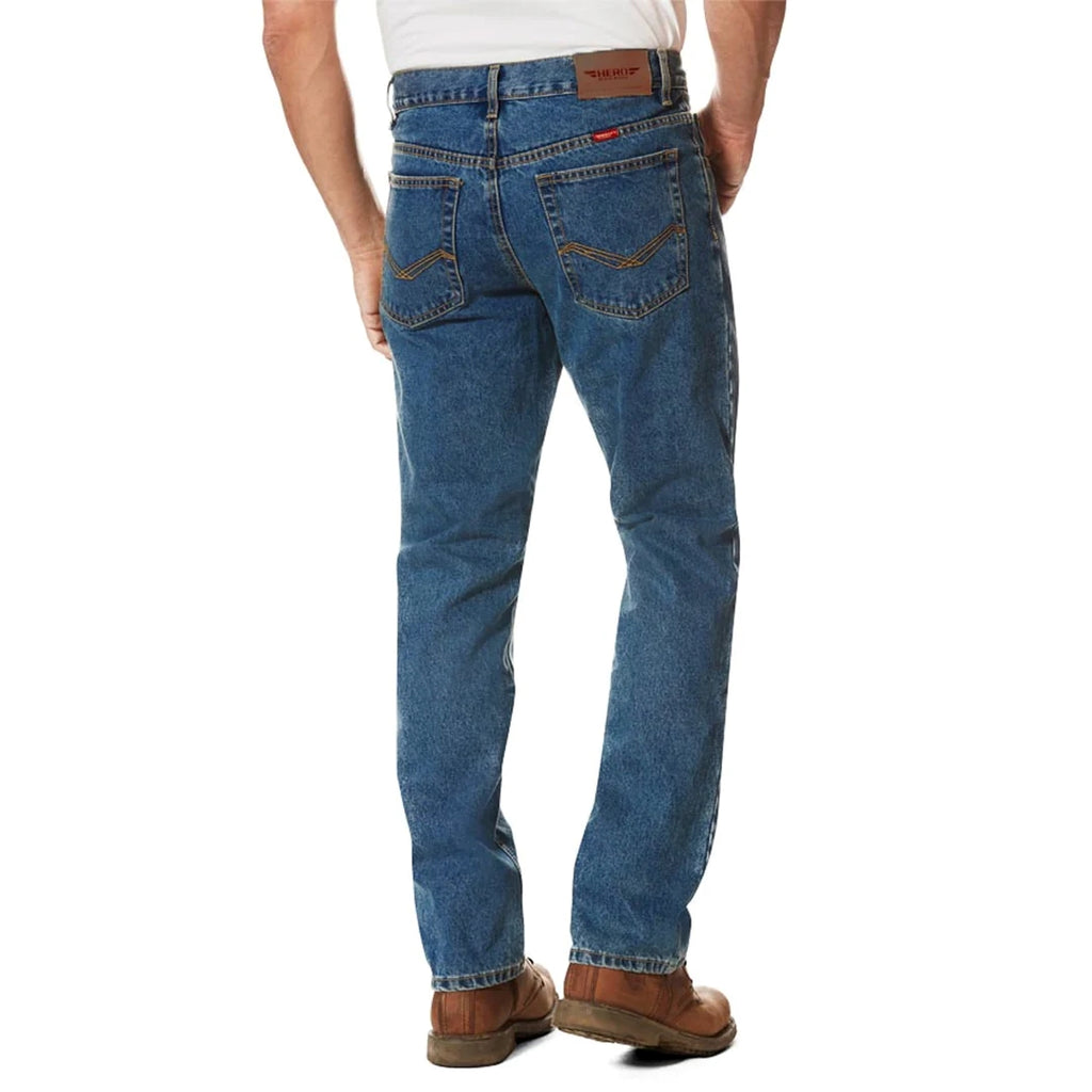 Men's stone blue jeans /regular /straight/ stretchable /export quality