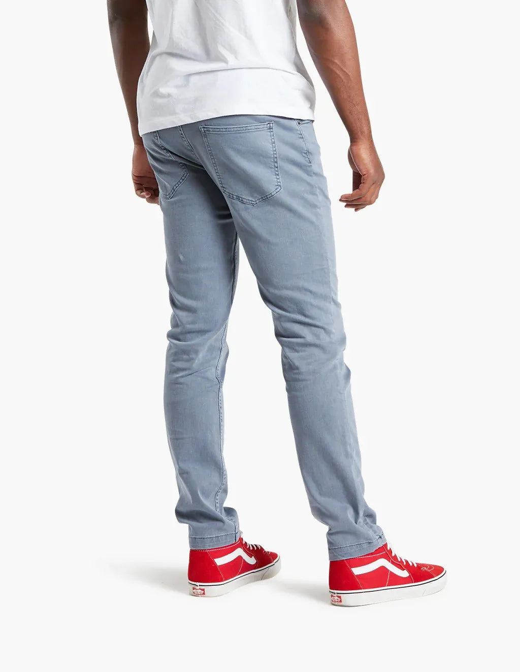 Men's light bluish grey slim fit jeans