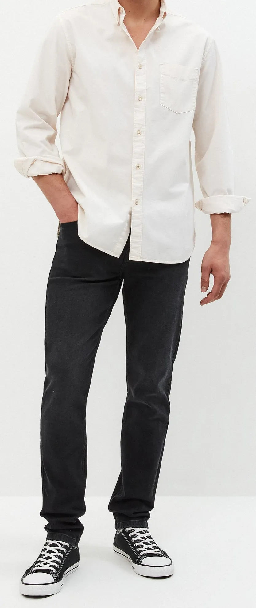 Men's black slim fit jeans