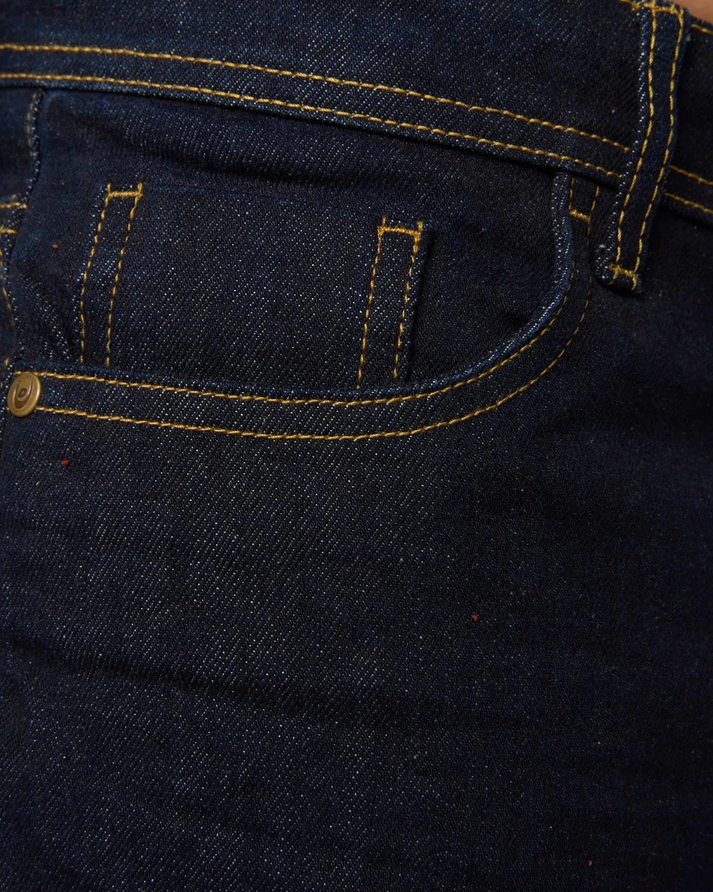 Men's dark blue straight fit jeans