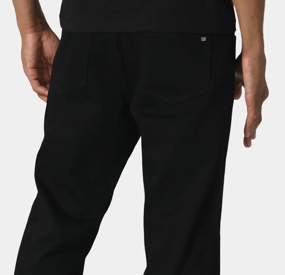 Men's black boot cut jeans