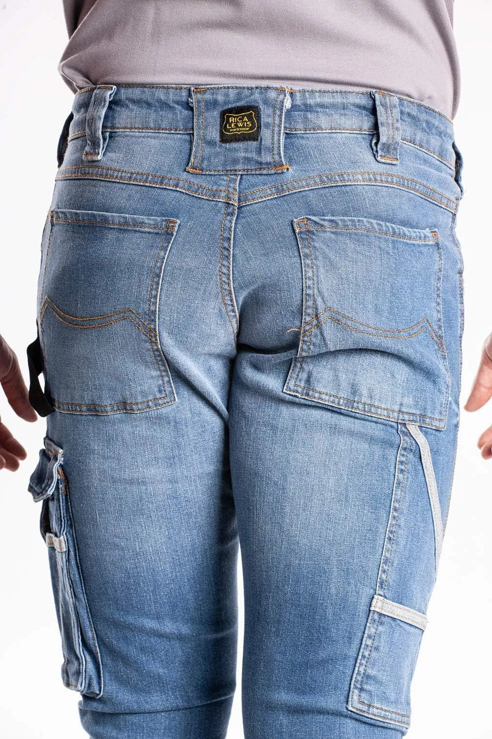 Men's Blue Cargo jeans