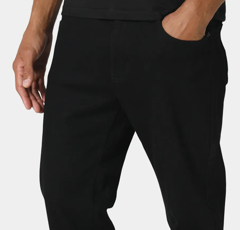 Men's black boot cut jeans