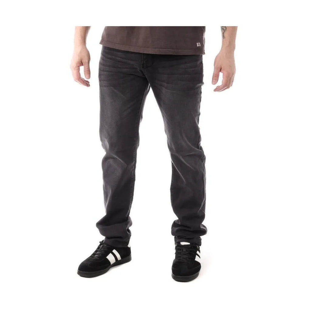 Men's black regular jeans