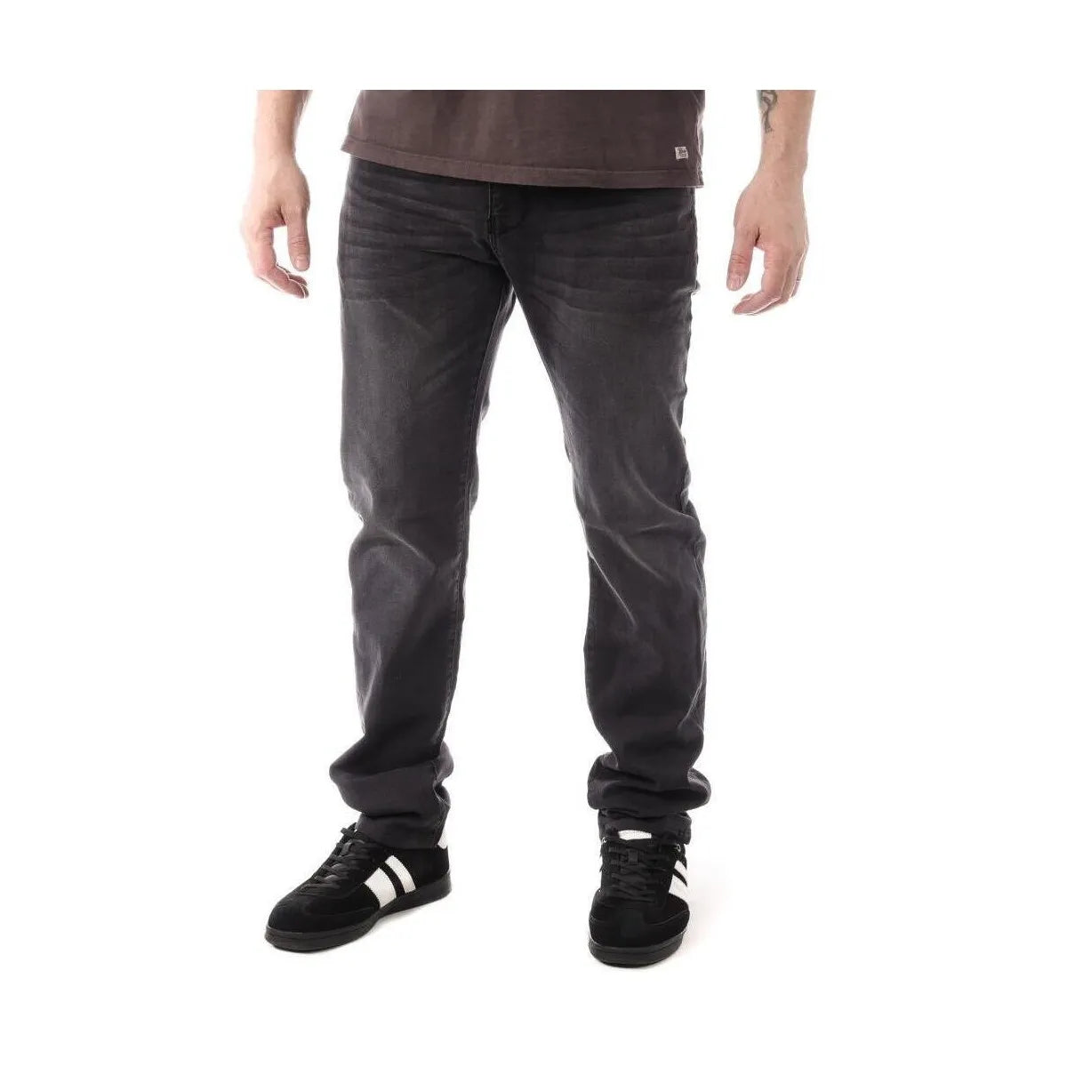Men's black regular jeans