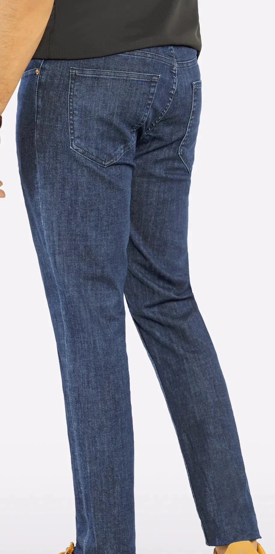 Men's mid blue slim fit jeans