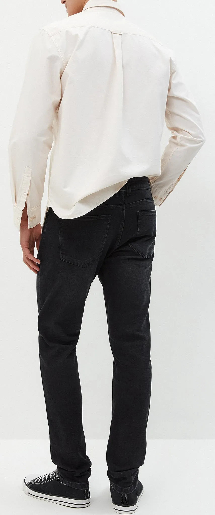 Men's black slim fit jeans