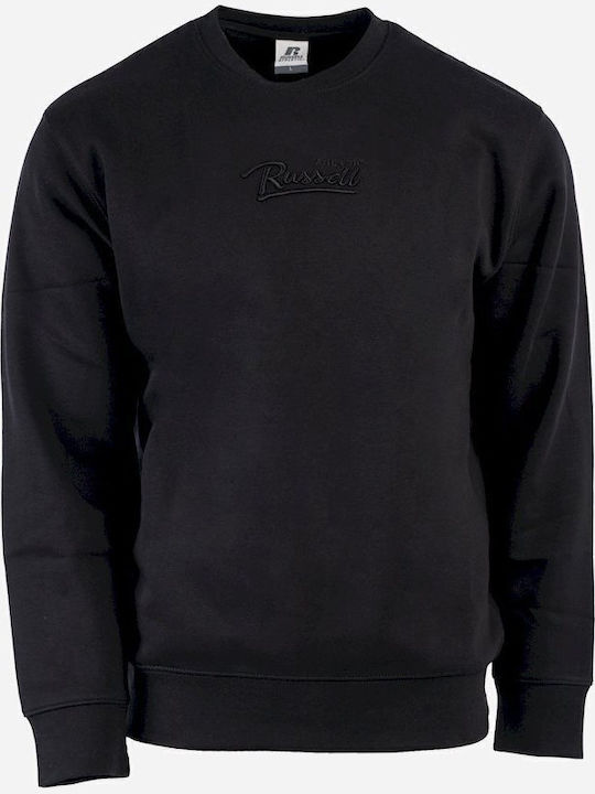 Men's black crew neck sweatshirt