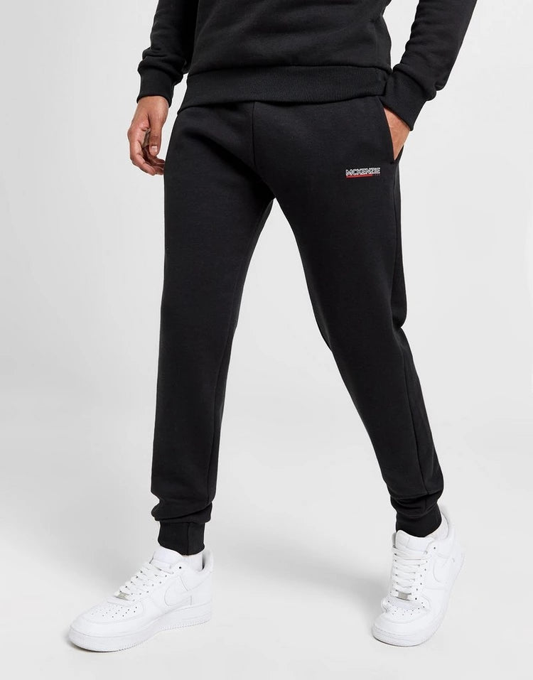 Men's black fleece jogging trouser