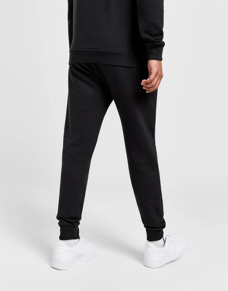 Men's black fleece jogging trouser