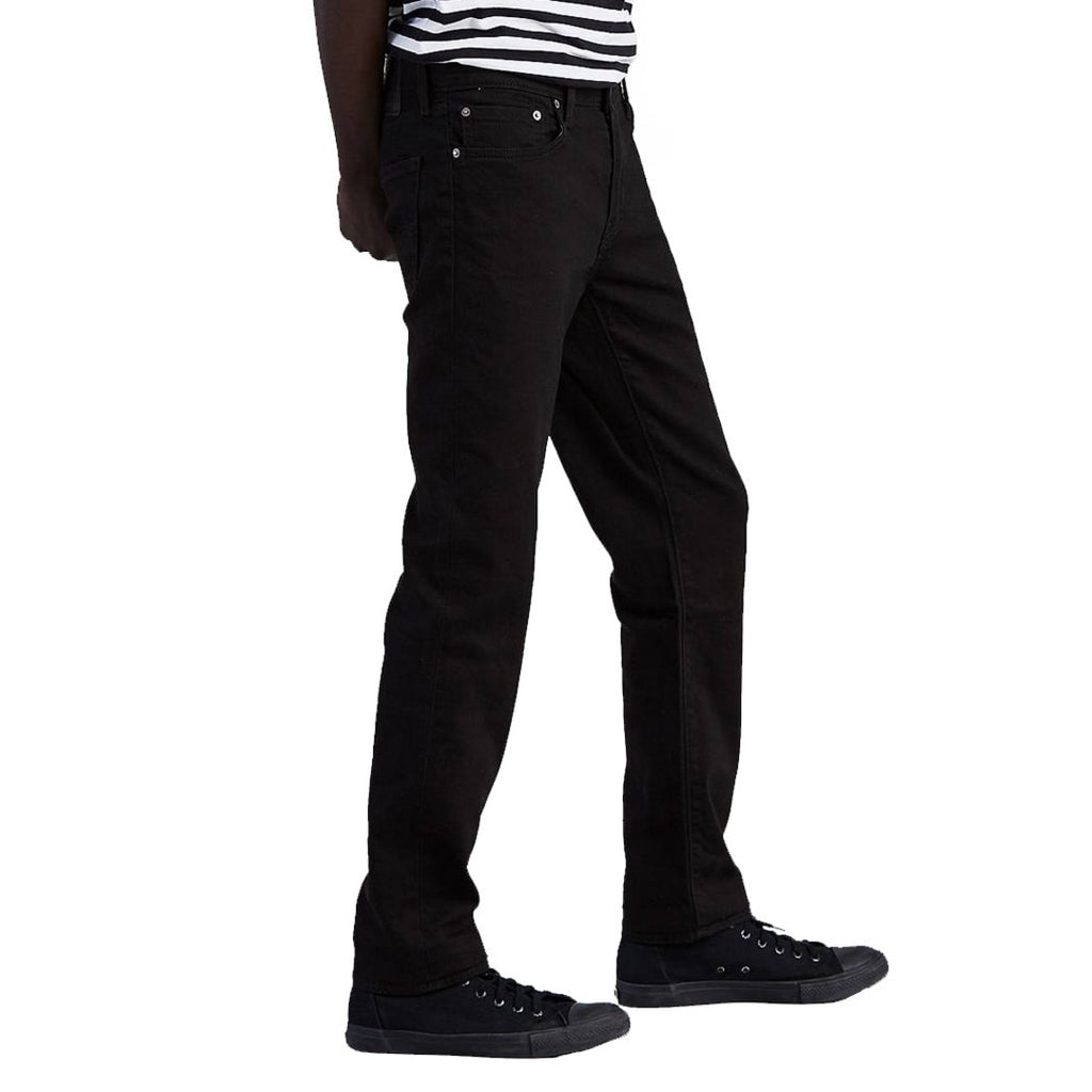 Men's jet black slim fit jeans